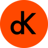 Dk Logo On Orange Circle Clip Art