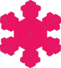 Pink Snowflake Clip Art