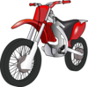 Red Motobike Clip Art