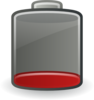 Battery Low Clip Art