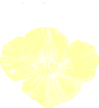 Pale Yellow Poppy Clip Art