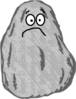 Mr. Unhappy Rock Clip Art