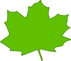 Green Leaf, Green Border Clip Art