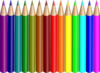 14 Colored Pencils Clip Art