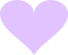 Light Violet Heart Clip Art