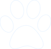 Paw Print Outline Clip Art