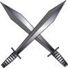 Grey Cross Swards Clip Art