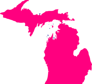 Pink Michigan Clip Art