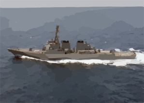 The Arleigh Burke Guided Missile Destroyer Uss O Clip Art