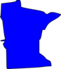 Blue Minnesota Clip Art