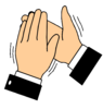 Clapping Hands (transparent B/g) Clip Art