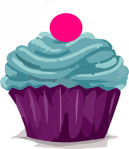Cupcake With Gumball Clip Art
