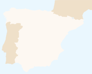 Spain Region Map Clip Art