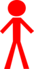 Infographic Red Man Clip Art