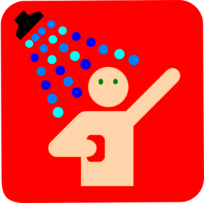 Man In Shower Clip Art
