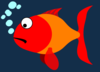 Red And Orange Fish Clip Art