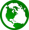 Globe Green Clip Art