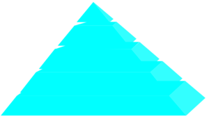 Light Blue Pyramid Clip Art