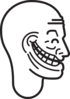 Trollface Side View Clip Art