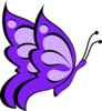 Butterfly Purple Light 02 Clip Art