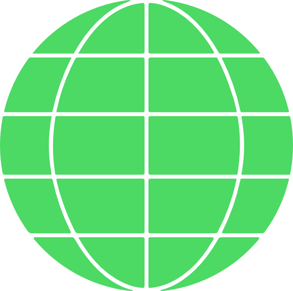 Green Globe Icon Clip Art At Vector Clip Art Online