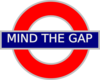 Mind The Gap Tube Sign Clip Art