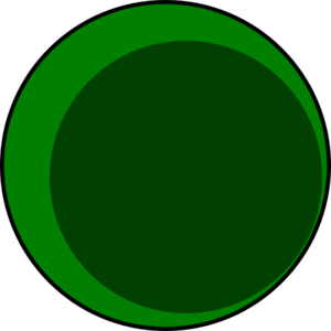 Large Round Green Cell  Clip Art