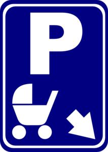 Sign Parking For Strollers Clip Art