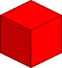 Big Red Cube Clip Art