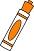 Marker Orange Clip Art