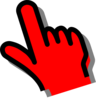 Red  Hand Clip Art