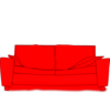 Red Couch Clip Art