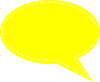 Yellow Speech Bubble  Clip Art