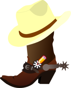 Cowboy Hat And Boots Clip Art at Clker.com - vector clip art online