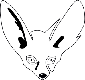 Simple Fennec Fox Clip Art