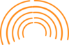 Antenne Transparente Omnidirectionnel Frequence Orange Gauche Clip Art