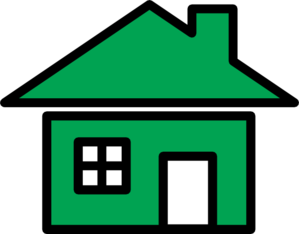 Green Home Icon Clip Art