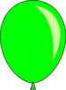 New Green Balloon Clip Art