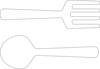 Spoonfork Clip Art