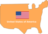 U.s.a. Map (my Version) Clip Art