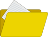 Folder With File Icon Clip Art