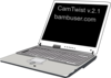 Laptop Showing Camtwis And Bambuser Logo Clip Art