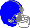 Blue Football Helmet Clip Art