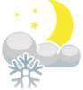 Snow At Night Clip Art