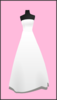 Bridal Gown On Pink Background 2 Clip Art