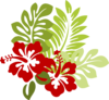 Red With Green Leaves Side Clip Art