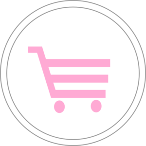 Pink Shopping Cart Icon Clip Art