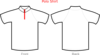Polo Shirt White With Zipper Clip Art