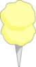 Yellow Cotton Candy Clip Art