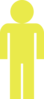 Yellow Man Symbol Clip Art